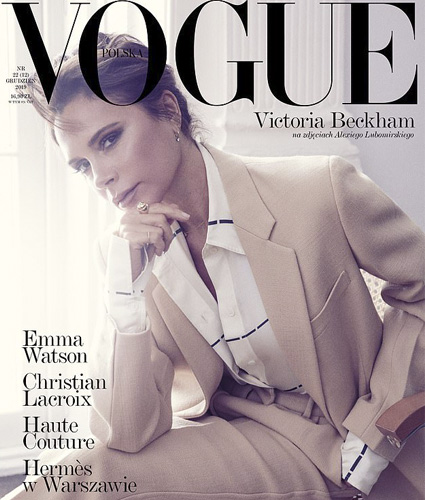 Виктория Бекхэм на обложке декабрьского номера польского Vogue