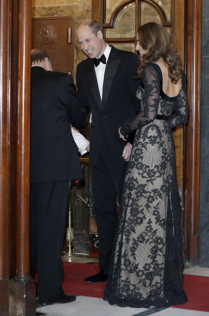 Кейт Миддлтон и принц Уильям на мероприятии Royal Variety Performance в Лондоне