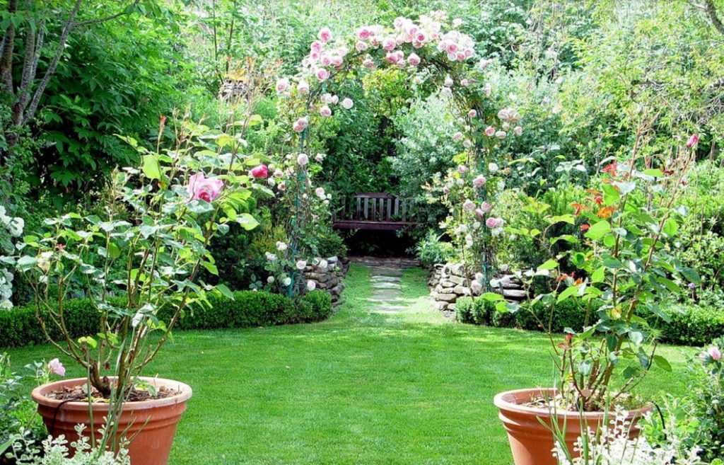 сад в английском стиле