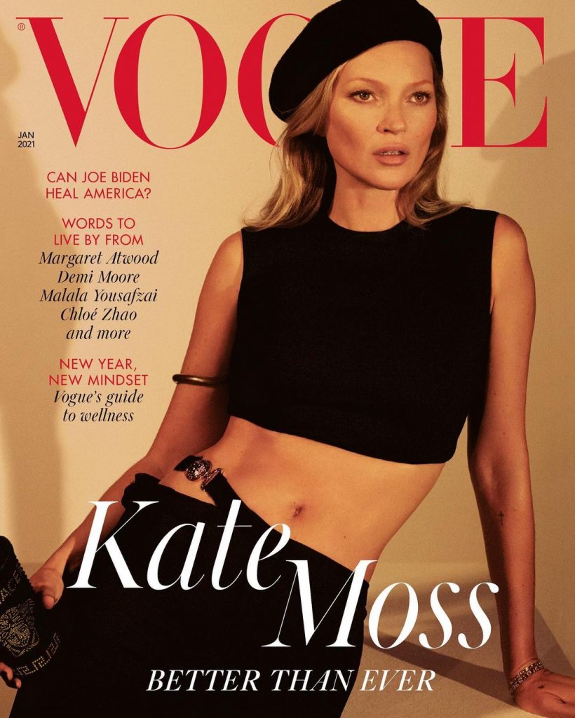 46-летняя Кейт Мосс снялась для обложки британского VOGUE