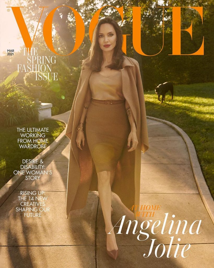 45-летняя Анджелина Джоли снялась для British Vogue