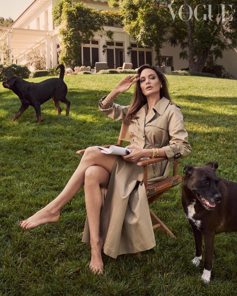 45-летняя Анджелина Джоли снялась для British Vogue