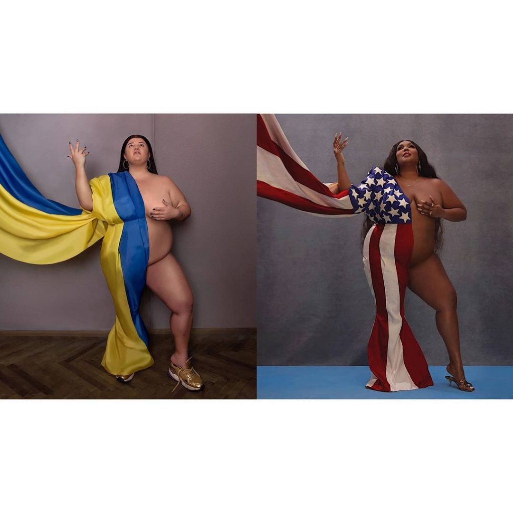 голая alyona alyona обмоталась украинским флагом, что разгневало пользователей сети