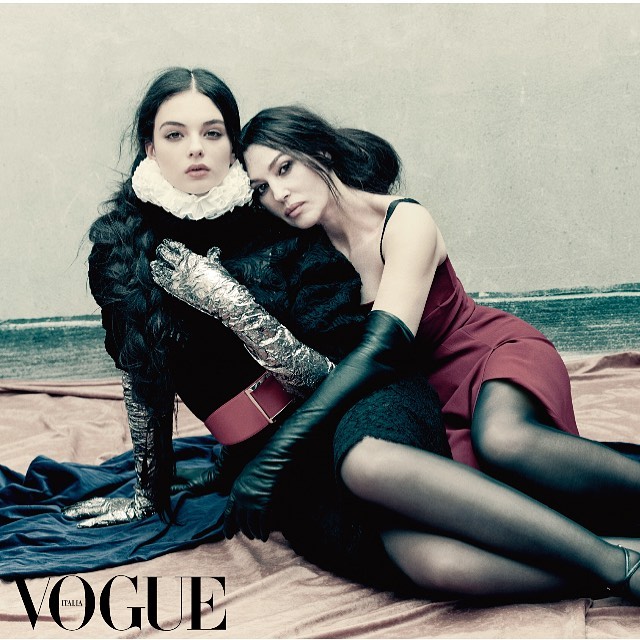 Моника Беллуччи с дочкой Девой снялись для Vogue