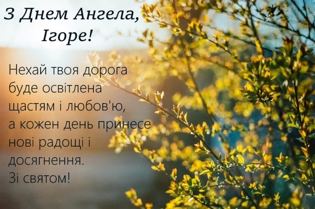 З днем ангела Ігора